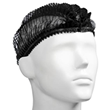 Polypropylene Disposable Crimp Style Hats / Hairnet Black, 530mm Wide, 12gsm, 100 Pack